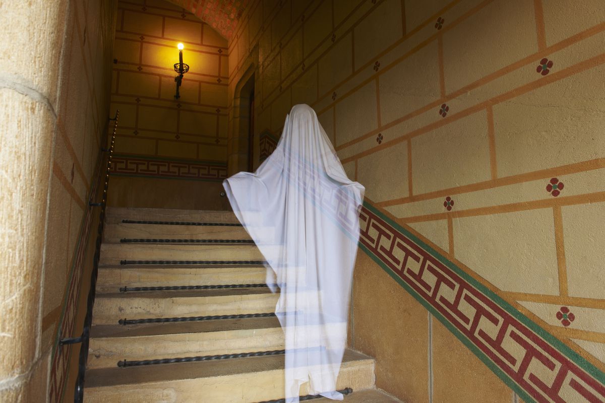 ghost on steps 